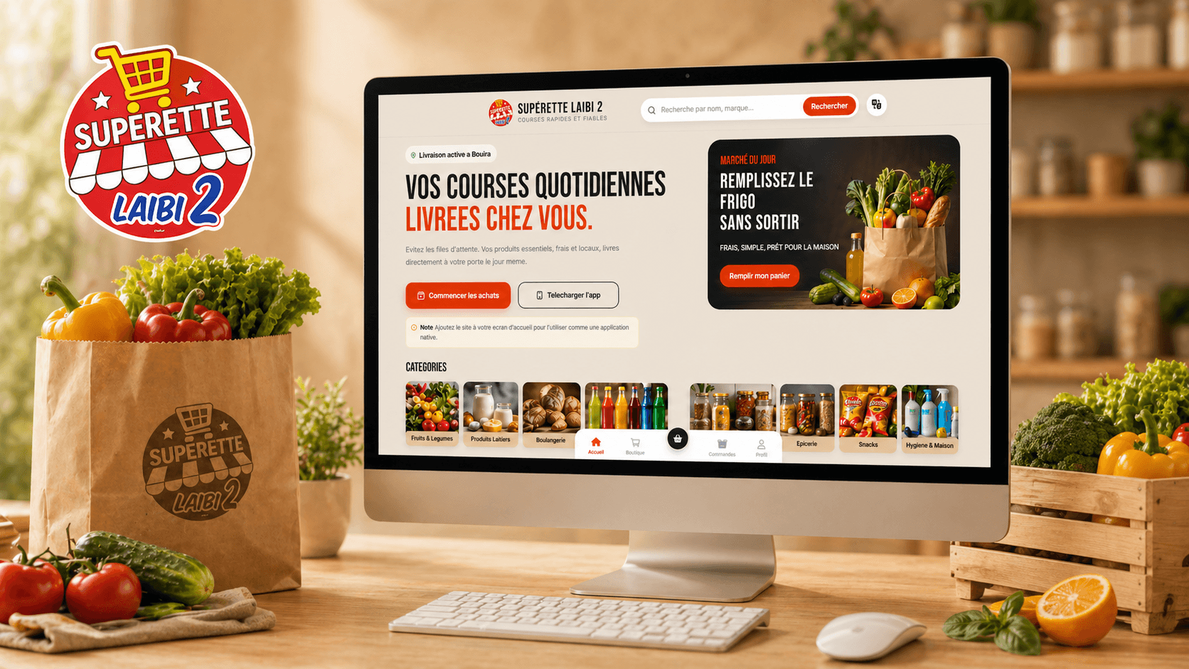 Supermarket Laibi 2 web app project card