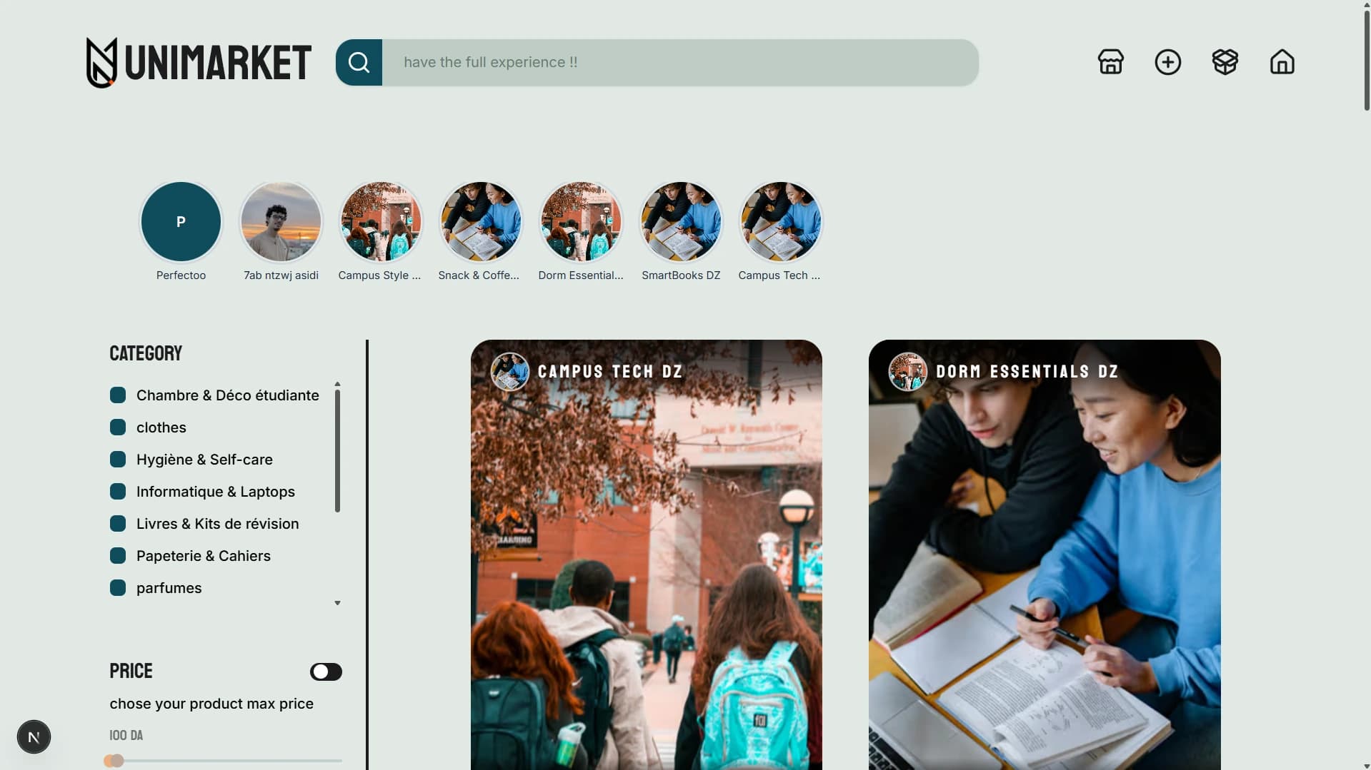 Unimarket – Student Marketplace